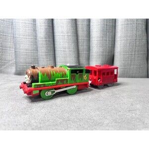 Thomas Friends Trackmaster Muddy Percy Caboose Car 2006 Hit Toy Motor Works